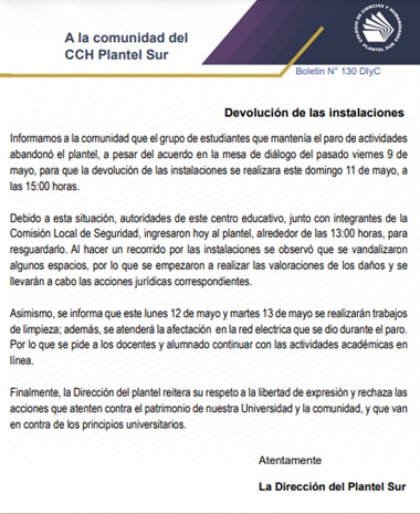 comunicado