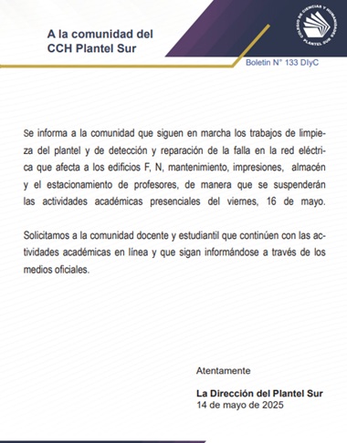 comunicado
