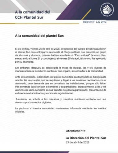 comunicado